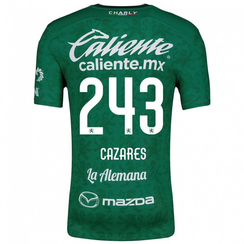 Kandiny Bambino Maglia Juan Cázares #243 Verde Bianco Kit Gara Home 2024/25 Maglietta