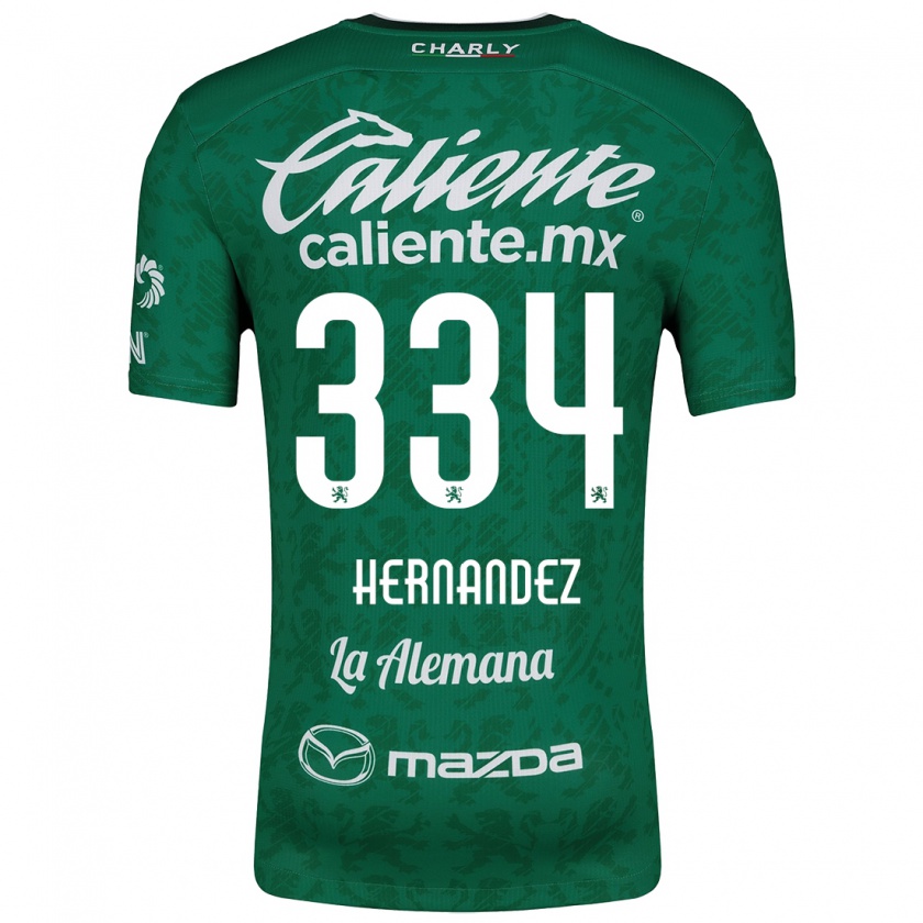 Kandiny Kinderen Alan Hernández #334 Groen Wit Thuisshirt Thuistenue 2024/25 T-Shirt België