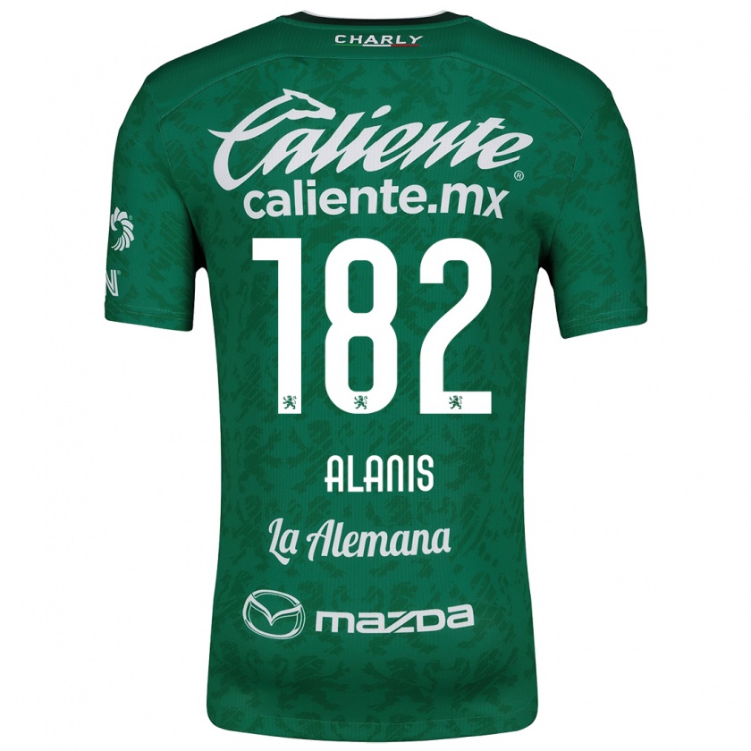 Kandiny Kinderen Alejandro Alanís #182 Groen Wit Thuisshirt Thuistenue 2024/25 T-Shirt