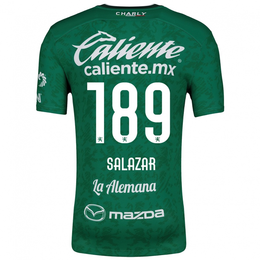 Kandiny Kinderen José Salazar #189 Groen Wit Thuisshirt Thuistenue 2024/25 T-Shirt België