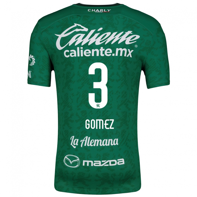 Kandiny Bambino Maglia Karen Gómez #3 Verde Bianco Kit Gara Home 2024/25 Maglietta