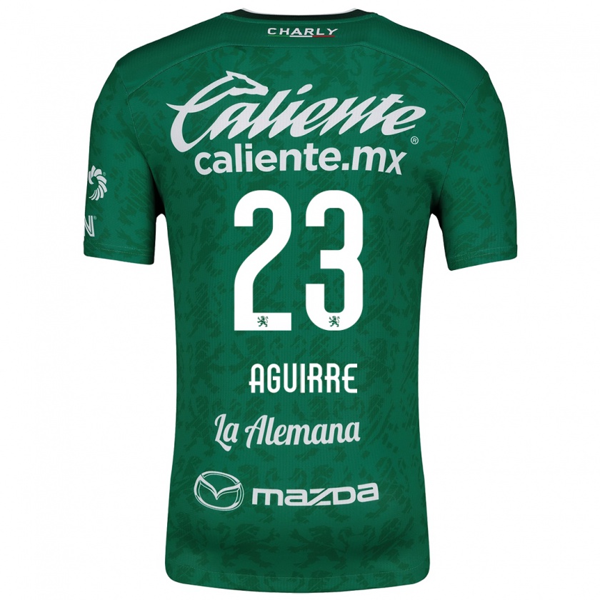 Kandiny Kinderen Zoe Aguirre #23 Groen Wit Thuisshirt Thuistenue 2024/25 T-Shirt België