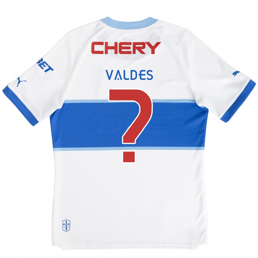 Kandiny Kinder Francisco Valdés #0 Weiß Blau Heimtrikot Trikot 2024/25 T-Shirt Österreich