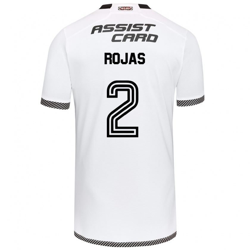 Kandiny Bambino Maglia Jeyson Rojas #2 Bianco Nero Kit Gara Home 2024/25 Maglietta