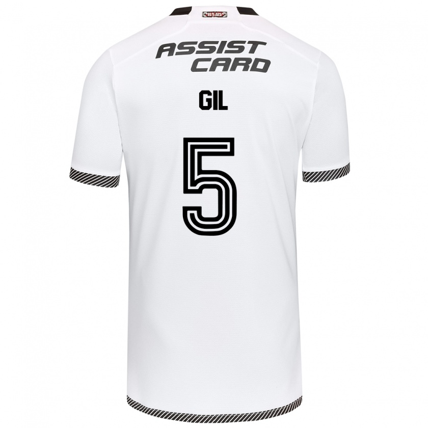 Kandiny Bambino Maglia Leonardo Gil #5 Bianco Nero Kit Gara Home 2024/25 Maglietta