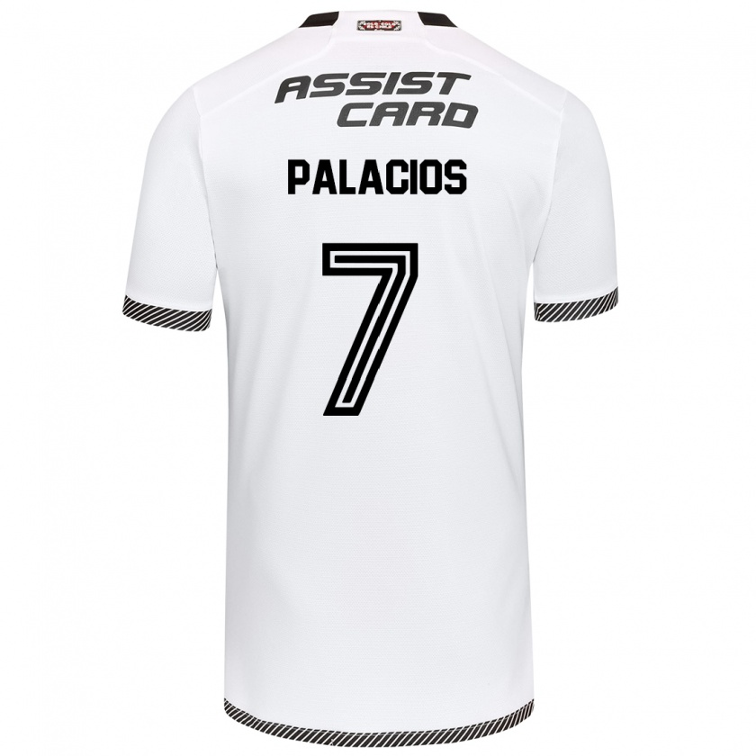 Kandiny Bambino Maglia Carlos Palacios #7 Bianco Nero Kit Gara Home 2024/25 Maglietta