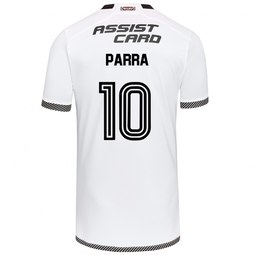 Kandiny Kinderen Pablo Parra #10 Wit Zwart Thuisshirt Thuistenue 2024/25 T-Shirt België