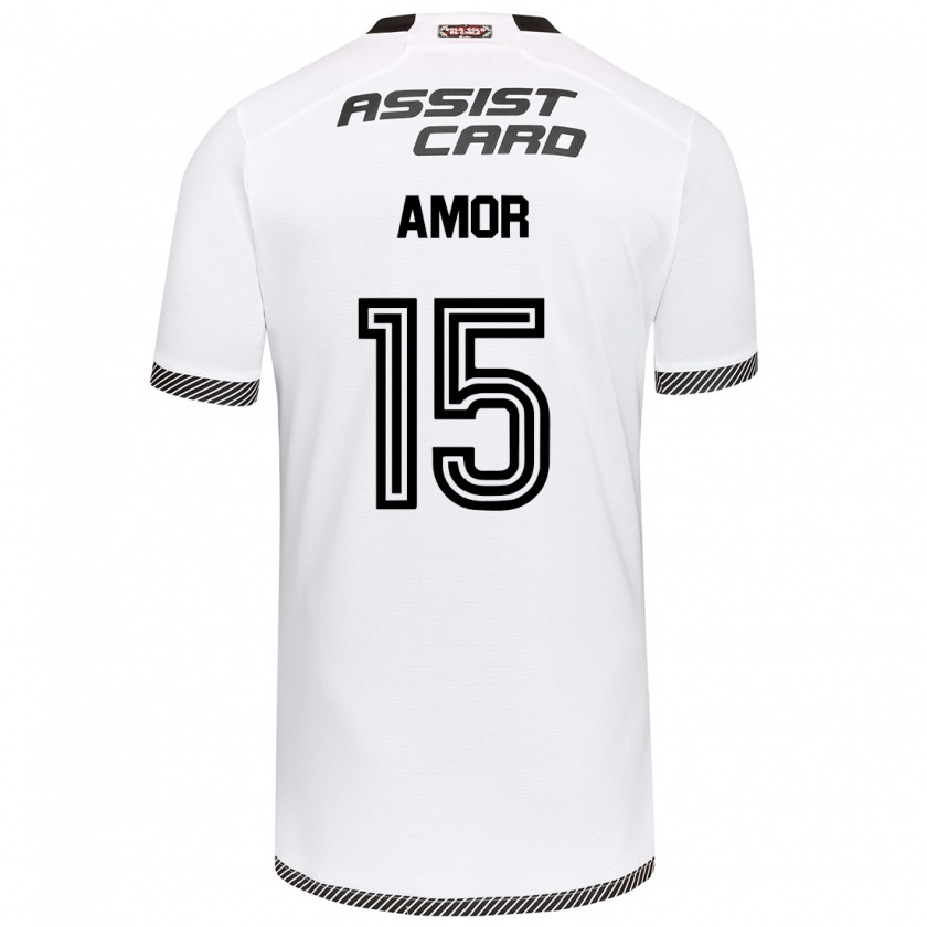 Kandiny Bambino Maglia Emiliano Amor #15 Bianco Nero Kit Gara Home 2024/25 Maglietta