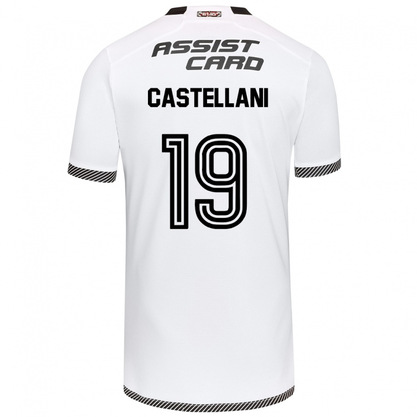 Kandiny Kinder Gonzalo Castellani #19 Weiß Schwarz Heimtrikot Trikot 2024/25 T-Shirt Österreich