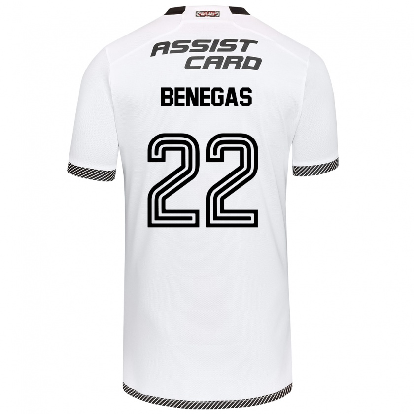 Kandiny Bambino Maglia Leandro Benegas #22 Bianco Nero Kit Gara Home 2024/25 Maglietta