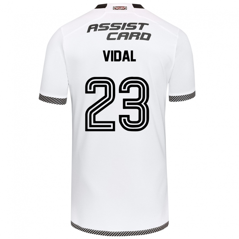 Kandiny Bambino Maglia Arturo Vidal #23 Bianco Nero Kit Gara Home 2024/25 Maglietta