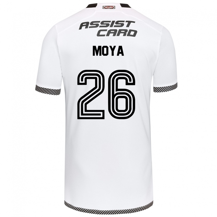 Kandiny Bambino Maglia Matías Moya #26 Bianco Nero Kit Gara Home 2024/25 Maglietta