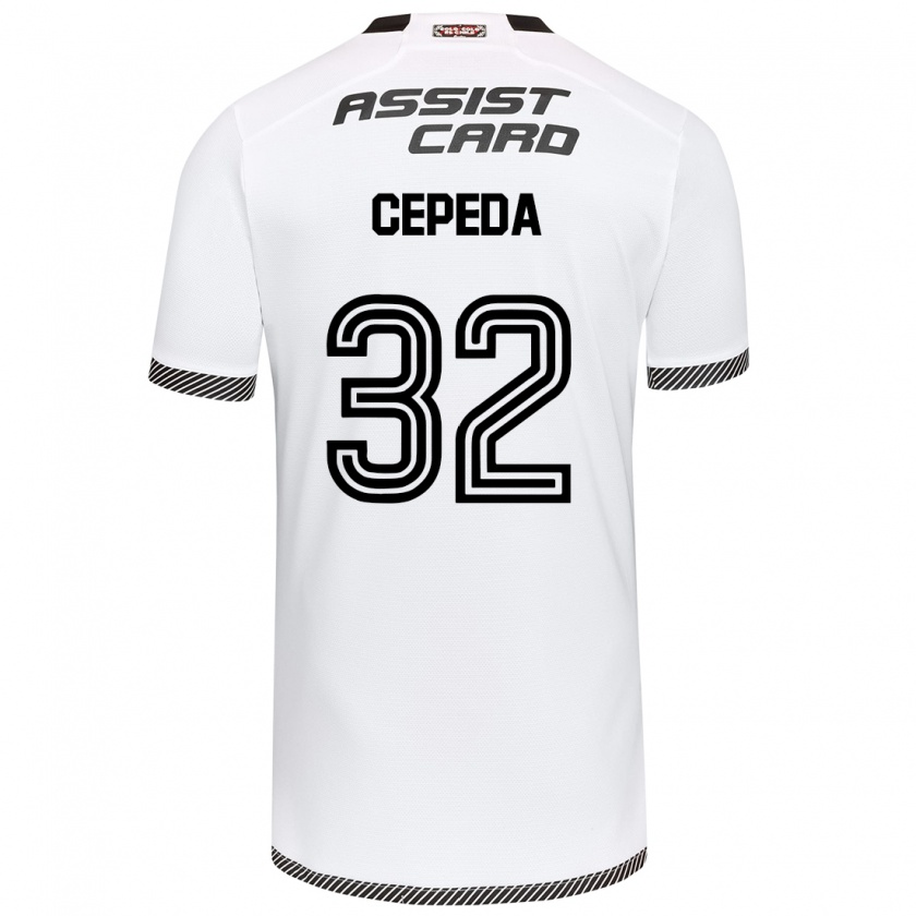 Kandiny Bambino Maglia Lucas Cepeda #32 Bianco Nero Kit Gara Home 2024/25 Maglietta