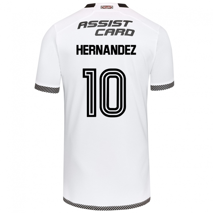 Kandiny Bambino Maglia Leandro Hernández #10 Bianco Nero Kit Gara Home 2024/25 Maglietta