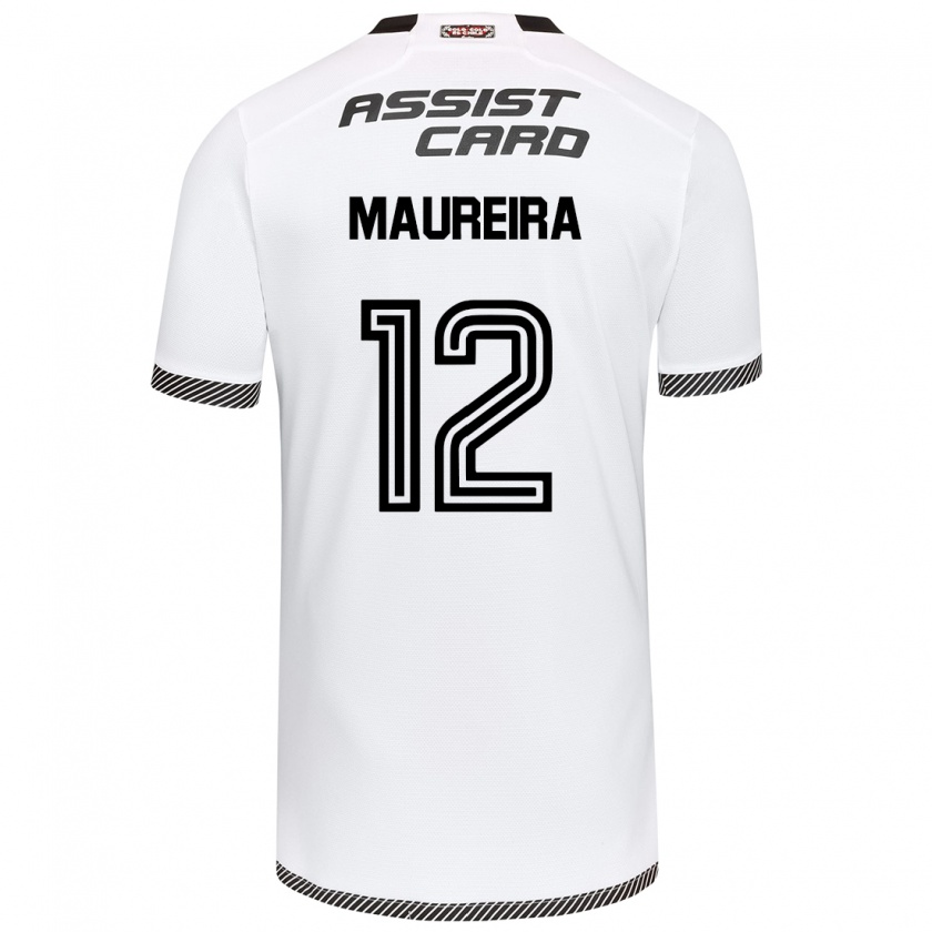 Kandiny Bambino Maglia Gabriel Maureira #12 Bianco Nero Kit Gara Home 2024/25 Maglietta