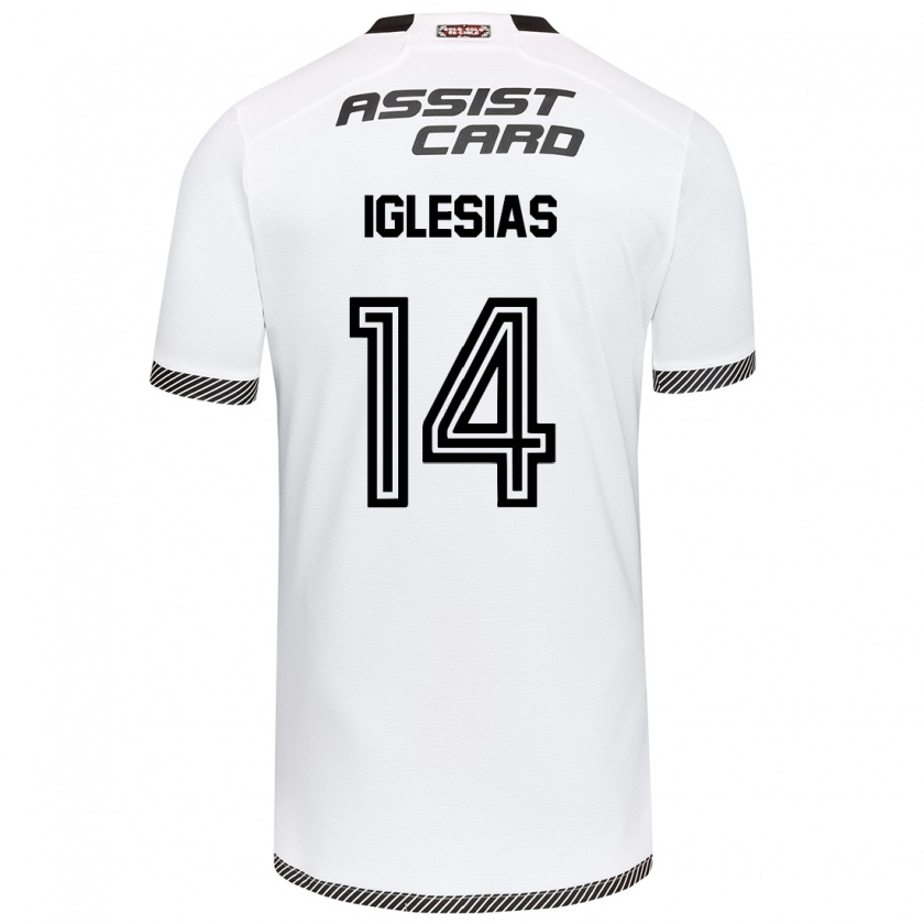 KandinyキッズLuciano Iglesias#14白黒ホームシャツ2024/25ジャージーユニフォーム