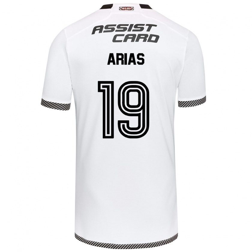 Kandiny Bambino Maglia Bastián Arias #19 Bianco Nero Kit Gara Home 2024/25 Maglietta