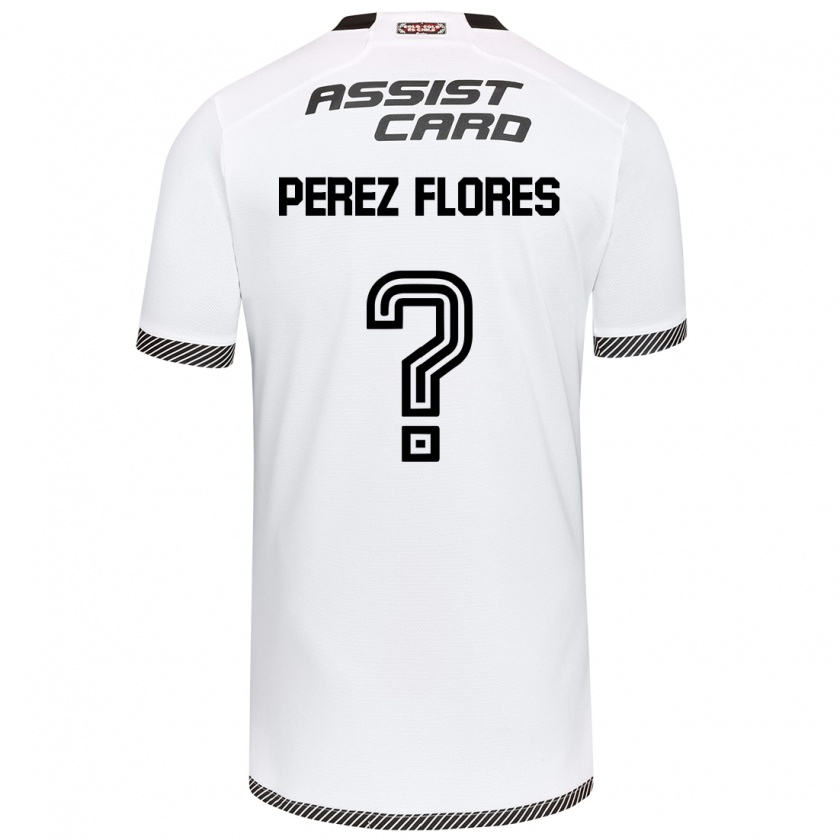 Kandiny Bambino Maglia Benjamín Pérez Flores #0 Bianco Nero Kit Gara Home 2024/25 Maglietta