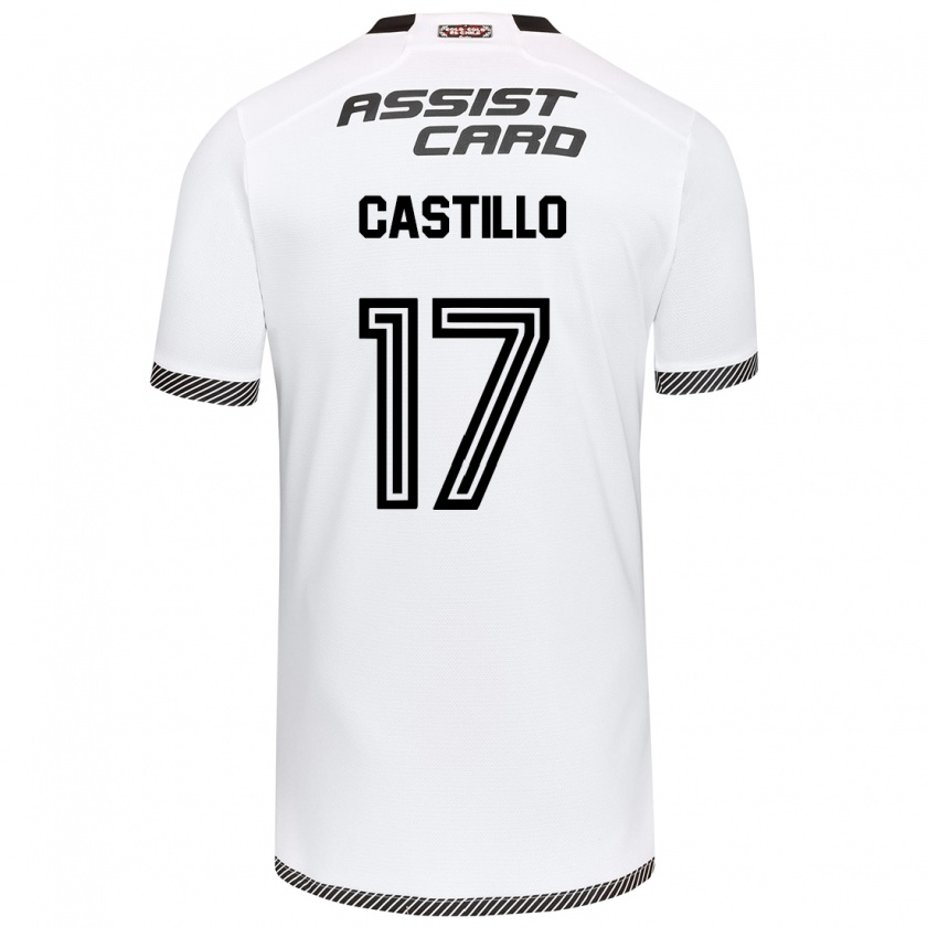 Kandiny Bambino Maglia Fabián Castillo #17 Bianco Nero Kit Gara Home 2024/25 Maglietta