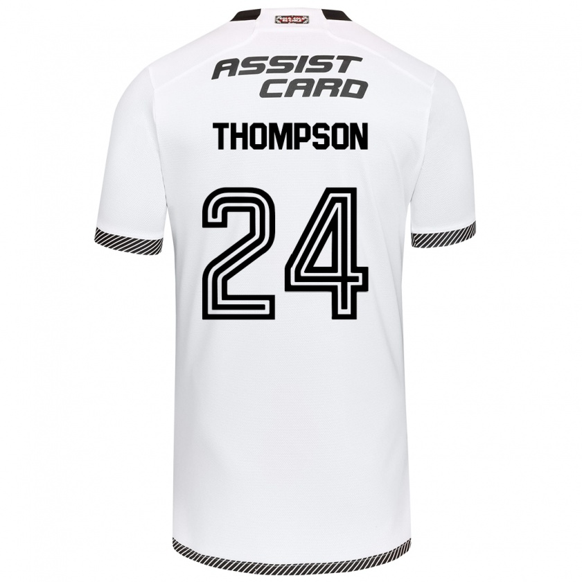 Kandiny Kinder Jordhy Thompson #24 Weiß Schwarz Heimtrikot Trikot 2024/25 T-Shirt Österreich