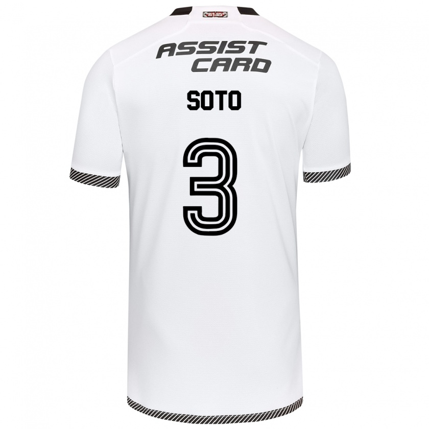 Kandiny Bambino Maglia Rocío Soto #3 Bianco Nero Kit Gara Home 2024/25 Maglietta