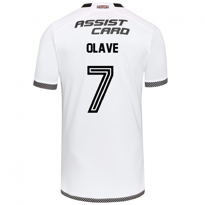 Kandiny Bambino Maglia Isidora Olave #7 Bianco Nero Kit Gara Home 2024/25 Maglietta