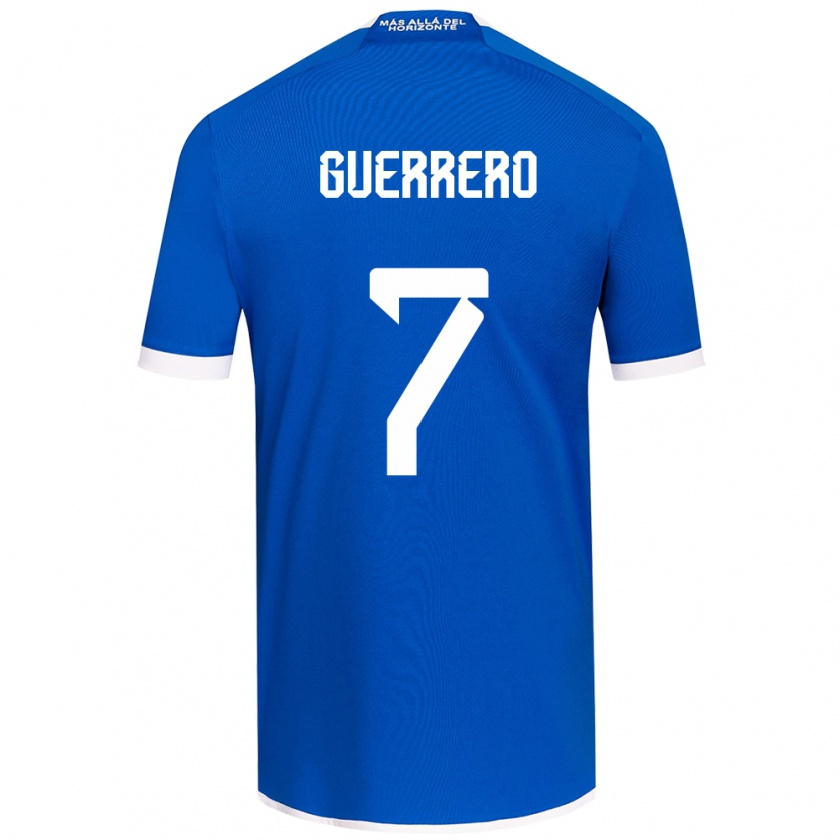 Kandiny Bambino Maglia Maximiliano Guerrero #7 Blu Bianco Kit Gara Home 2024/25 Maglietta