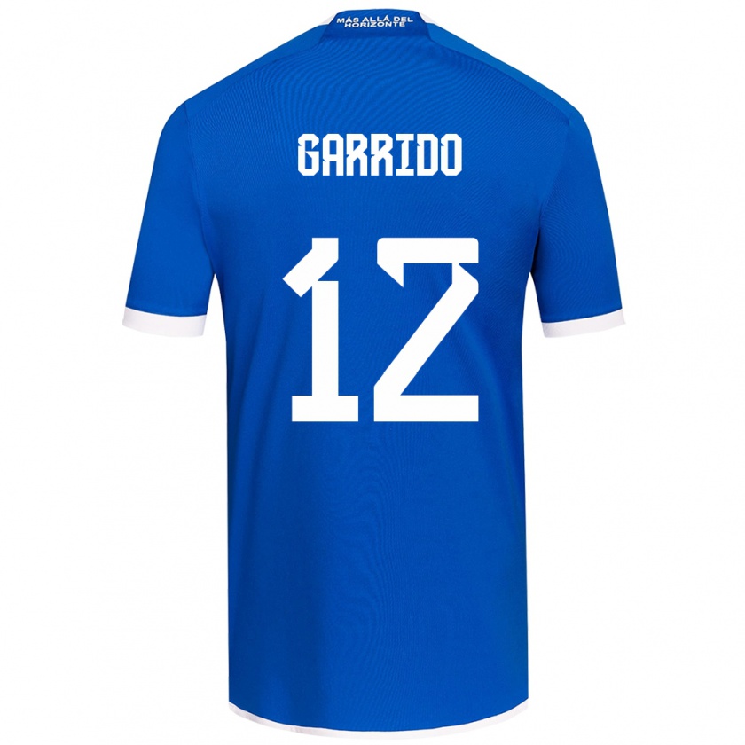 Kandiny Niño Camiseta Pedro Garrido #12 Azul Blanco 1ª Equipación 2024/25 La Camisa