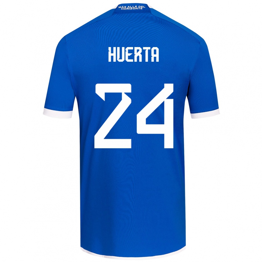 Kandiny Niño Camiseta Renato Huerta #24 Azul Blanco 1ª Equipación 2024/25 La Camisa