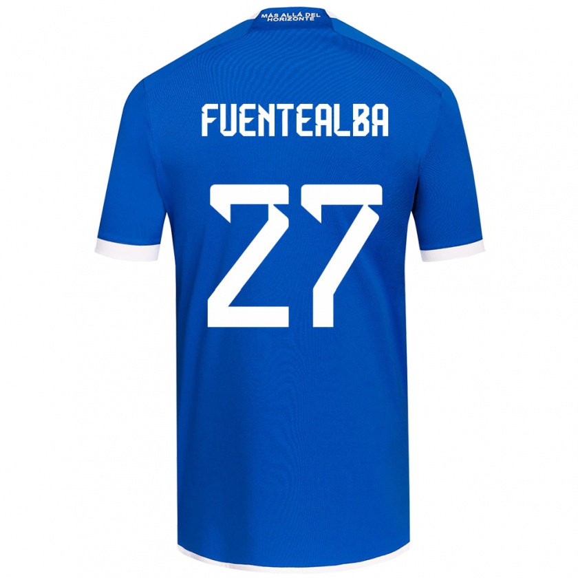 Kandiny Kinderen Jeison Fuentealba #27 Blauw Wit Thuisshirt Thuistenue 2024/25 T-Shirt