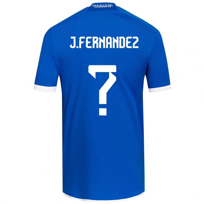 Kandiny Bambino Maglia José Matías Fernández #0 Blu Bianco Kit Gara Home 2024/25 Maglietta