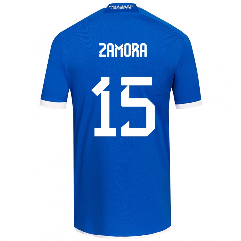 Kandiny Bambino Maglia Daniela Zamora #15 Blu Bianco Kit Gara Home 2024/25 Maglietta