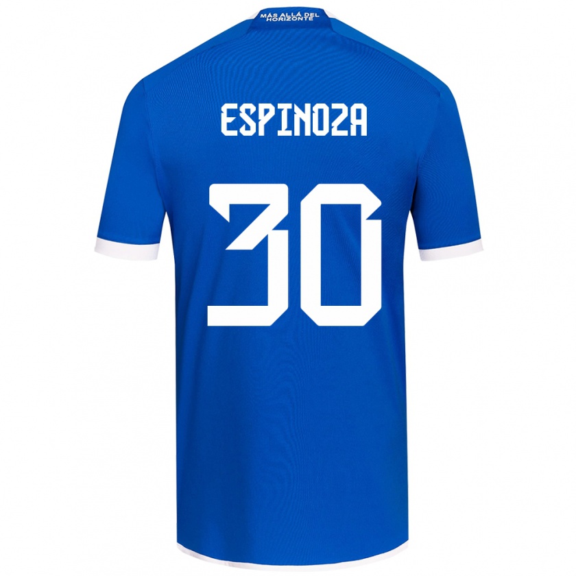 Kandiny Kinderen Isidora Espinoza #30 Blauw Wit Thuisshirt Thuistenue 2024/25 T-Shirt België