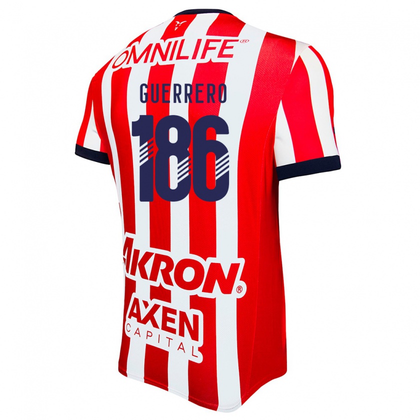 Kandiny Kinderen Javier Guerrero #186 Rood Wit Blauw Thuisshirt Thuistenue 2024/25 T-Shirt