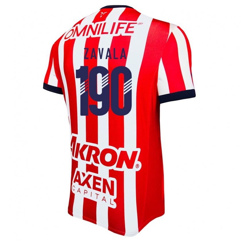 Kandiny Kinderen Juan Zavala #190 Rood Wit Blauw Thuisshirt Thuistenue 2024/25 T-Shirt