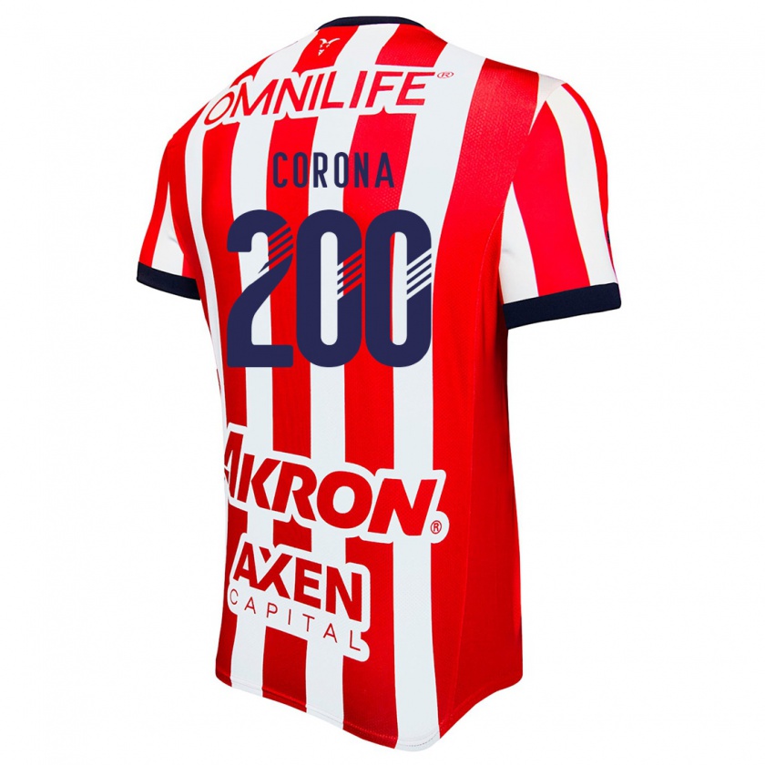 Kandiny Kinderen Carlos Corona #200 Rood Wit Blauw Thuisshirt Thuistenue 2024/25 T-Shirt