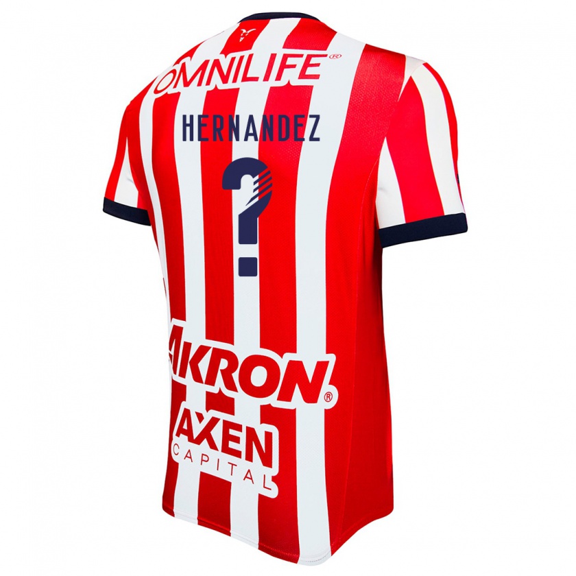 Kandiny Kinderen Carlos Hernandez #0 Rood Wit Blauw Thuisshirt Thuistenue 2024/25 T-Shirt