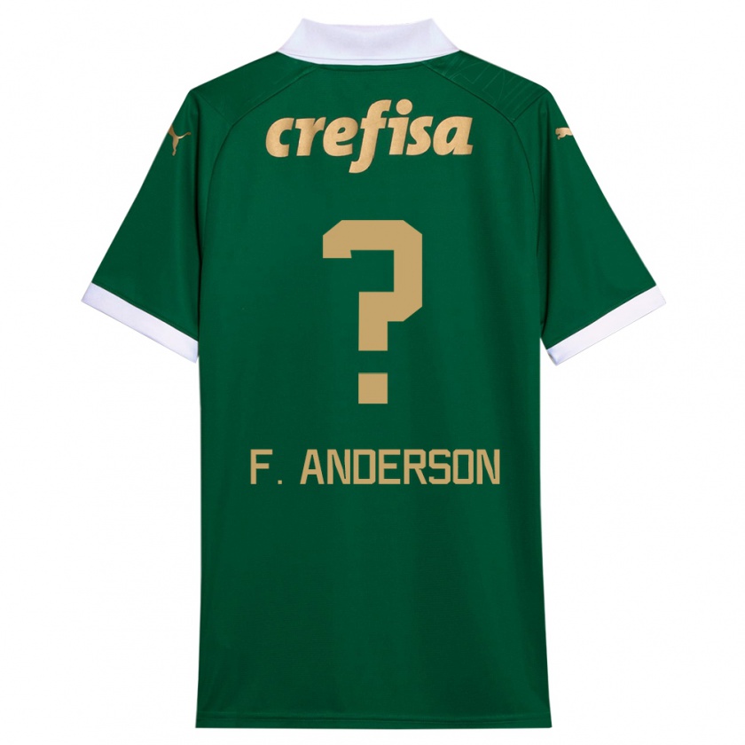 Kandiny Bambino Maglia Felipe Anderson #0 Verde Bianco Kit Gara Home 2024/25 Maglietta