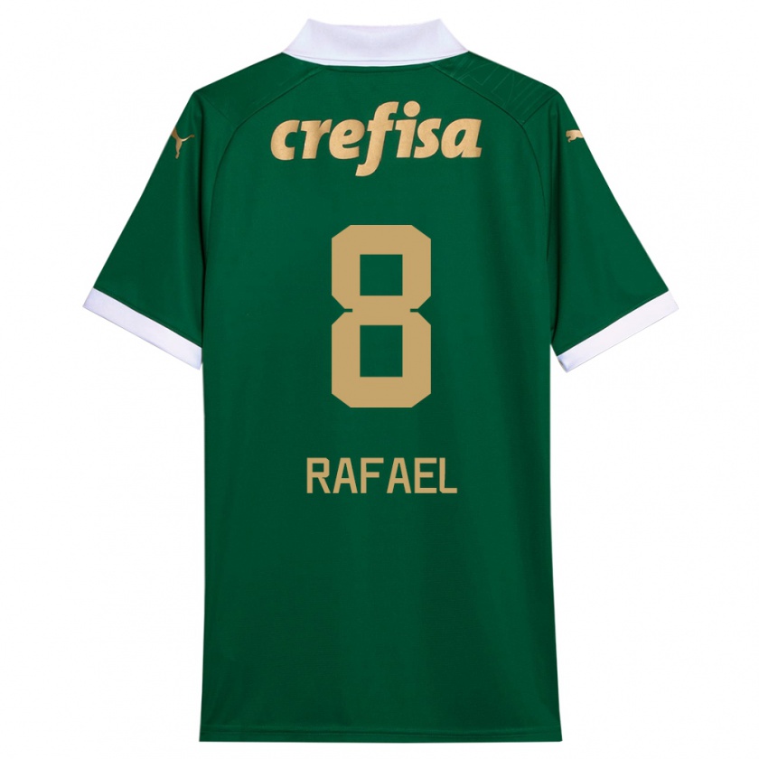 Kandiny Bambino Maglia Zé Rafael #8 Verde Bianco Kit Gara Home 2024/25 Maglietta