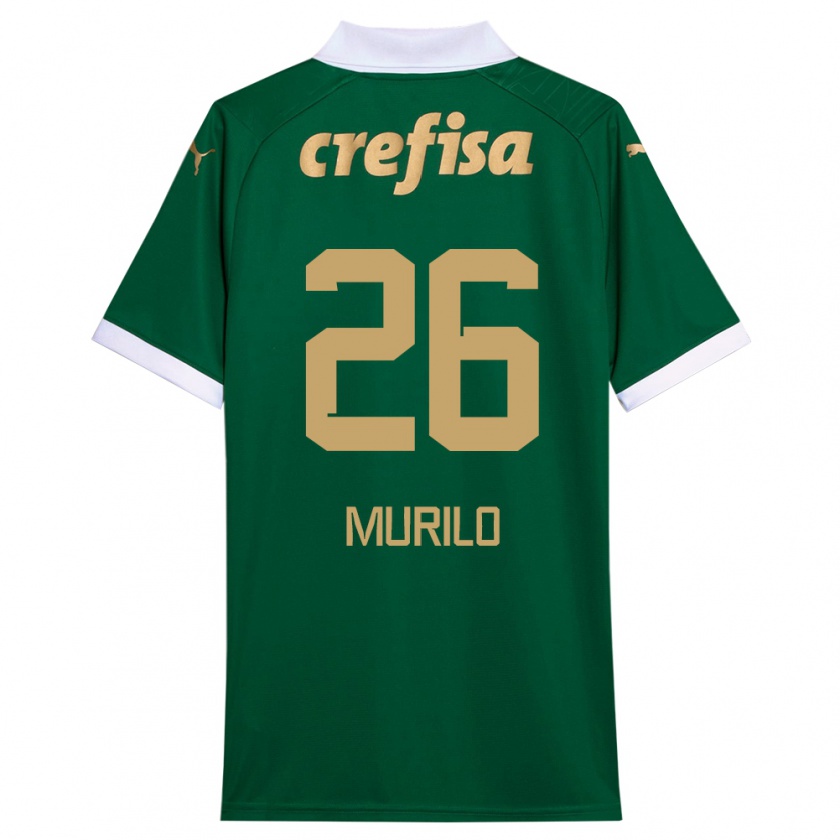 Kandiny Bambino Maglia Murilo #26 Verde Bianco Kit Gara Home 2024/25 Maglietta