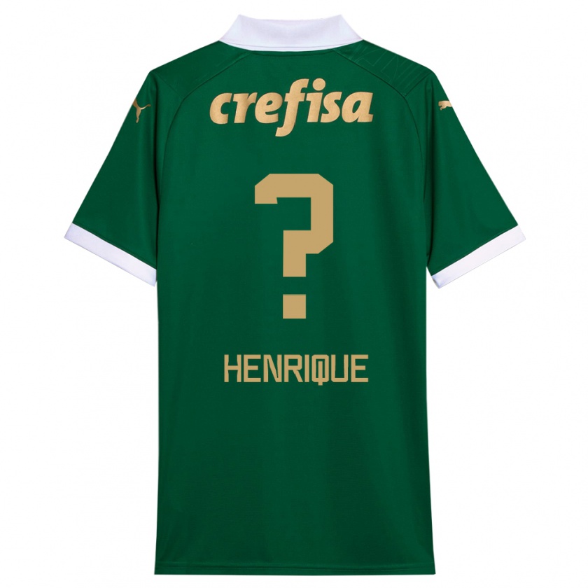 Kandiny Kinderen Zé Henrique #0 Groen Wit Thuisshirt Thuistenue 2024/25 T-Shirt België