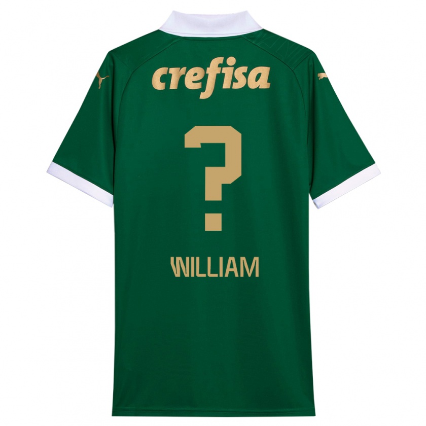 Kandiny Niño Camiseta William #0 Verde Blanco 1ª Equipación 2024/25 La Camisa México