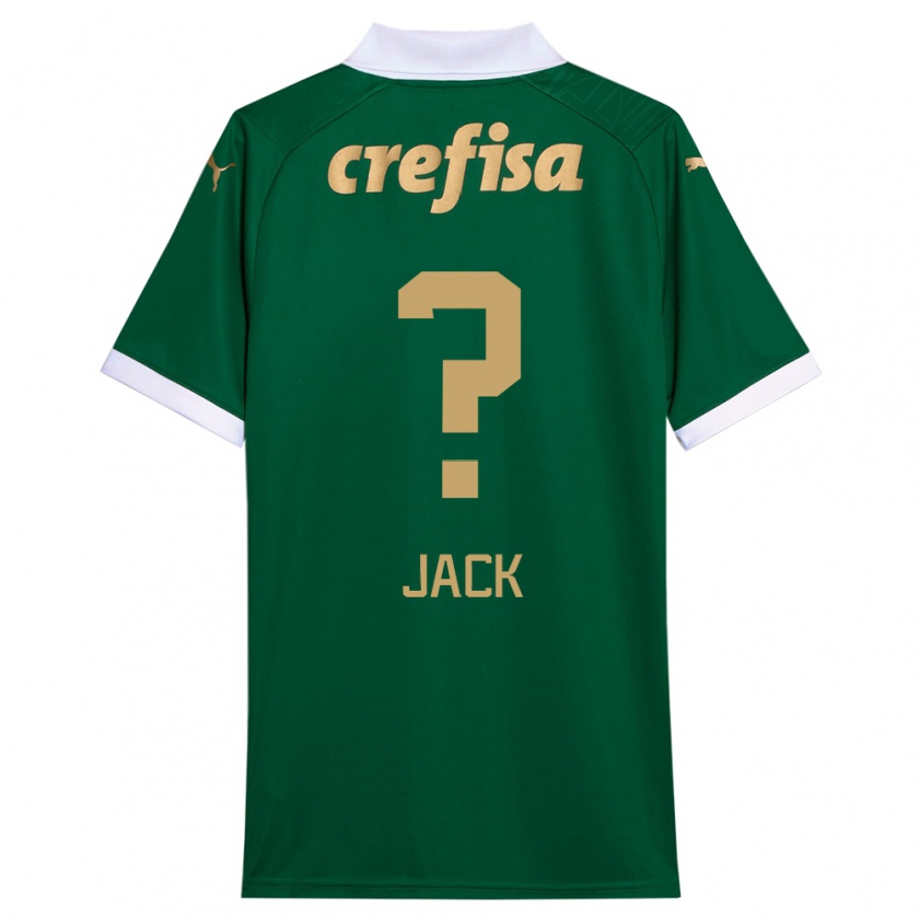 Kandiny Bambino Maglia Fellipe Jack #0 Verde Bianco Kit Gara Home 2024/25 Maglietta