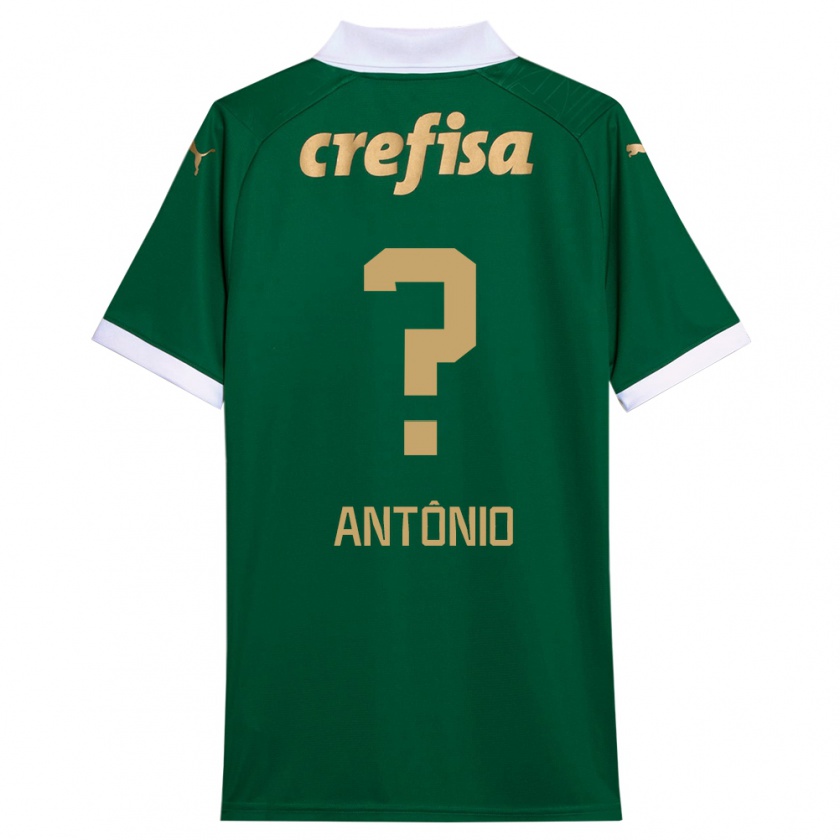 Kandiny Niño Camiseta Diogo Antônio #0 Verde Blanco 1ª Equipación 2024/25 La Camisa México