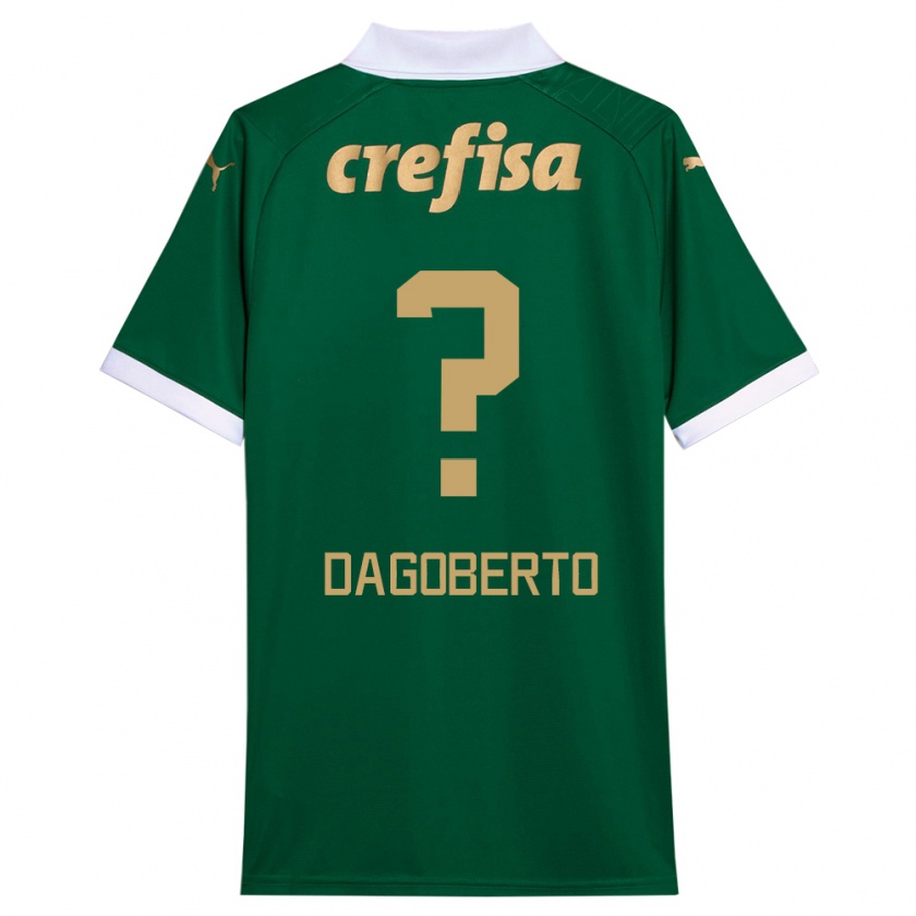 Kandiny Niño Camiseta Dagoberto #0 Verde Blanco 1ª Equipación 2024/25 La Camisa México