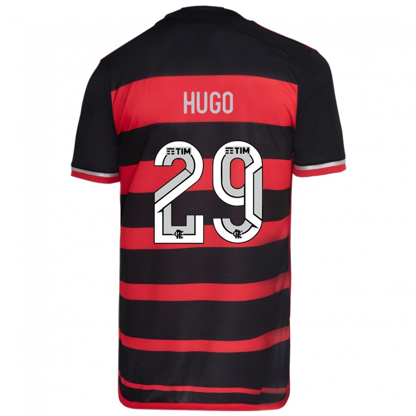 Kandiny Bambino Maglia Victor Hugo #29 Rosso Nero Kit Gara Home 2024/25 Maglietta