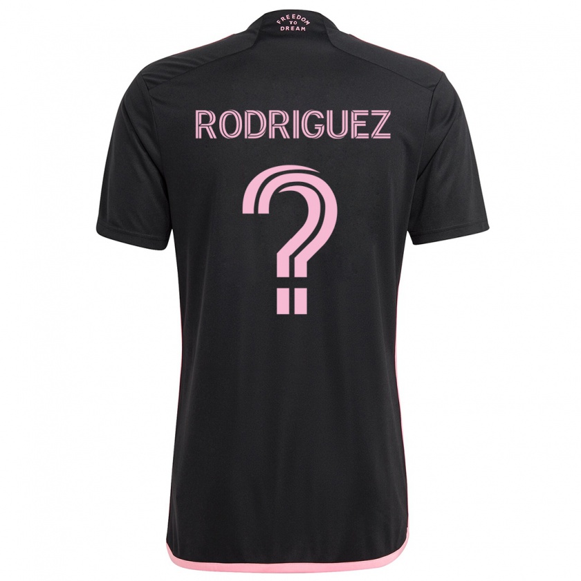 Kandiny Niño Camiseta Emerson Rodríguez #0 Negro 2ª Equipación 2024/25 La Camisa