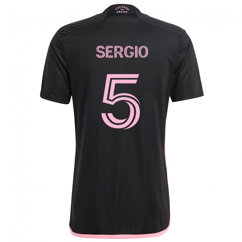 Kandiny Kinderen Sergio Busquets #5 Zwart Uitshirt Uittenue 2024/25 T-Shirt