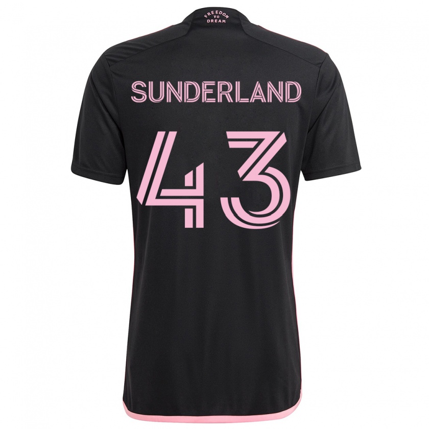 Kandiny Kinderen Lawson Sunderland #43 Zwart Uitshirt Uittenue 2024/25 T-Shirt België