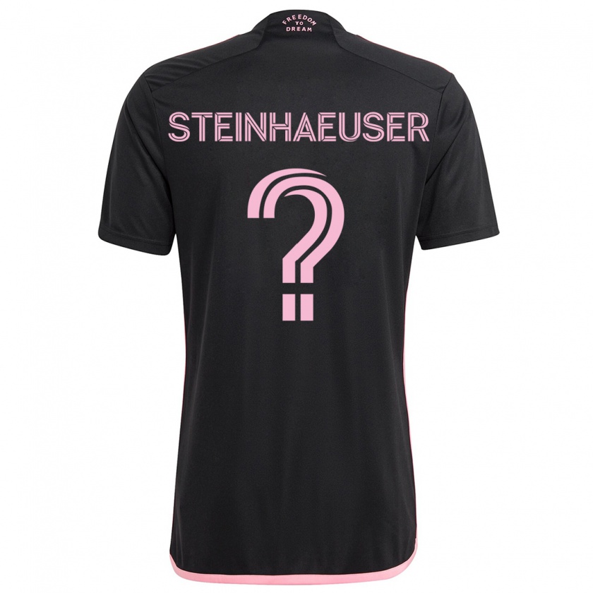 Kandiny Kinder Marcus Steinhaeuser #0 Schwarz Auswärtstrikot Trikot 2024/25 T-Shirt Österreich